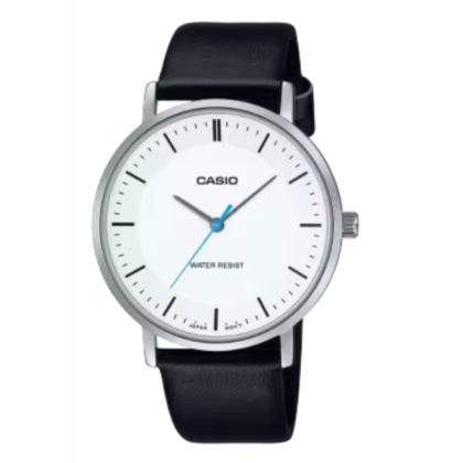 Casio General MTP-VT04L-7E Black Leather Band Men Watch